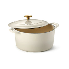5.5 Qt. Enameled Cast Iron Dutch Oven-Latte