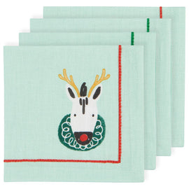 Holiday Cocktail Napkins set of 4