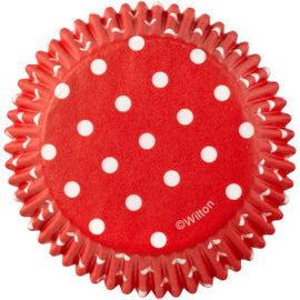 Red Polka Dot Cupcake Liners