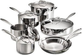 12-Piece Tri Ply Stainless Steel Cookware Set