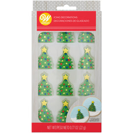 Mini Trees Icing Decorations (12 count)