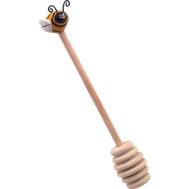 Wooden Bee Honey Dipper