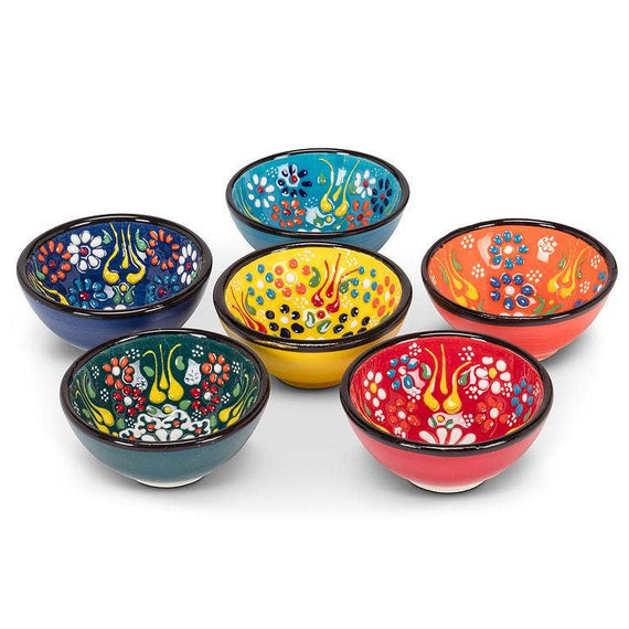 Colourful Pinch Bowls-6 Assorted -3.25