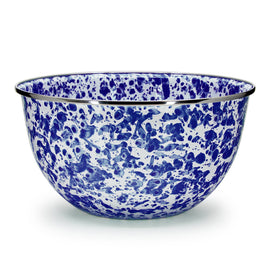 Golden Rabbit Enamelware Swirl Large Salad Bowl