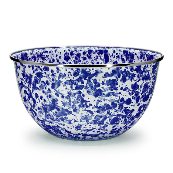 Golden Rabbit Enamelware Swirl Large Salad Bowl