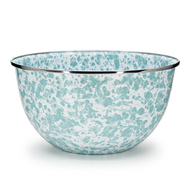 Golden Rabbit Enamelware Swirl Large Salad Bowl