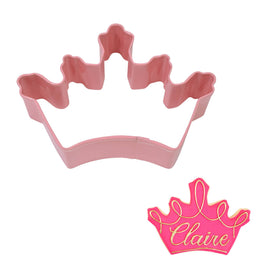 Crown Cookie Cutter (Pink, 5")