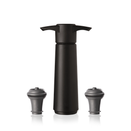 Original Wine Saver Black with 2 stoppers