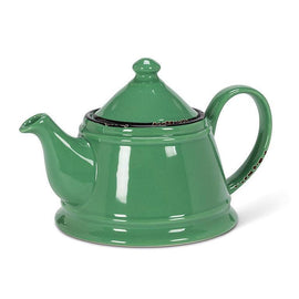 Enamel Look Teapot, 9"L (32oz) - 1045