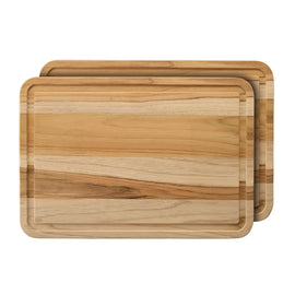 2 Pack Teak Cutting Boards