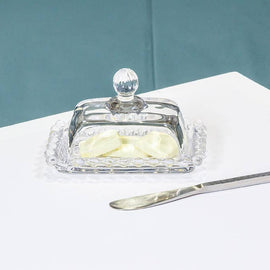 2Pc Rect Ball Rim Covered Dish-4.5"L-961