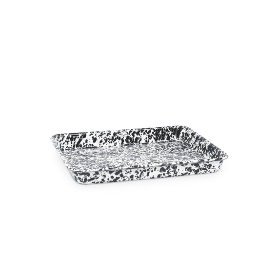 Splatter Enamelware Small Rectangular Tray