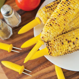 Fox Run Jumbo Corn Holders, Set of 8, 0.5" x 0.75" x 3.25"