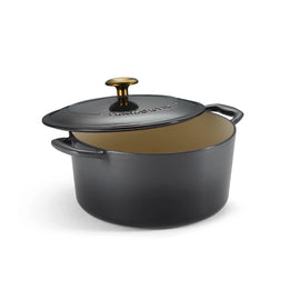 5.5 Qt. Enameled Cast Iron Dutch Oven-Smoke