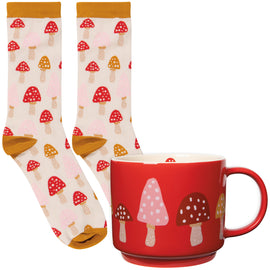 Toadstool Mug and Sock Set