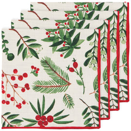 Winterberry Christmas Napkins Set of 4