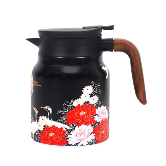 32oz Thermal Tea Kettle with Infuser Crane Peonies (1/24)