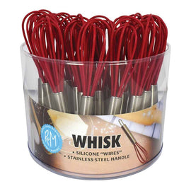 Silicone Wire Whisk Stainless Steel Handle 5.75"