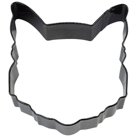 Cat Face Cookie Cutter (Black,3.5")