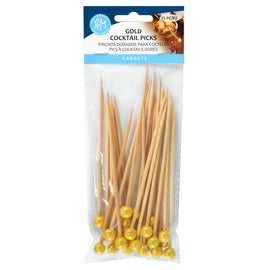 Gold Cocktail Picks Pack of 25