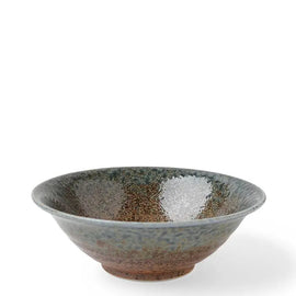 Blue Sand Crackle Bowl 7-5/8"