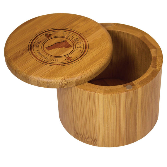 Vermont State Stamp Salt Cellar with Swivel Lid