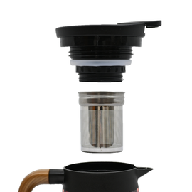 32oz Thermal Tea Kettle with Infuser Crane Peonies (1/24)