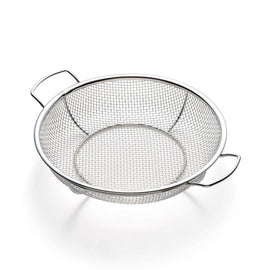 Outset Stainless Steel Shallow Mesh Grill Basket, 12" x 15"