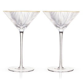 Meridian Crystal Martini Glasses