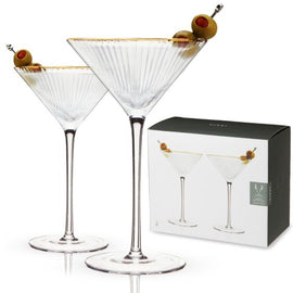 Meridian Crystal Martini Glasses