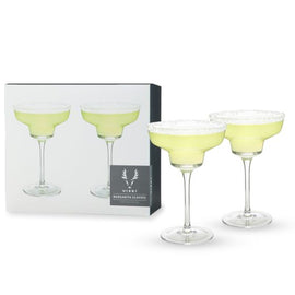 Raye Angled Crystal Margarita Glasses