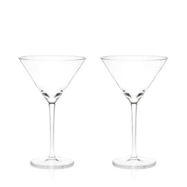 Raye Stemmed Crystal Martini Glasses