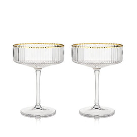 Meridian Crystal Coupe Glasses