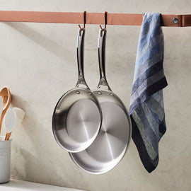Signature Stainless Cookware Set of 2 Frypans
