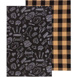 On The Grill Dishtowel Set