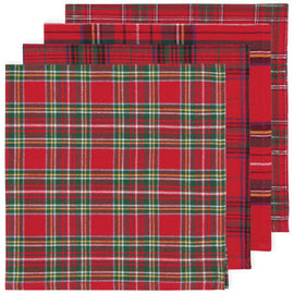 Christmas Plaid Woven Napkins