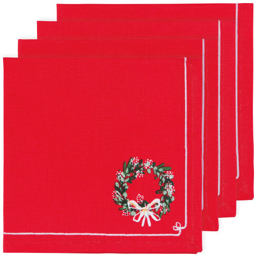 Holiday Printed Napkins Set of 4