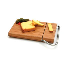 Bamboo Board w/Blade Slicer - Kiss the Cook