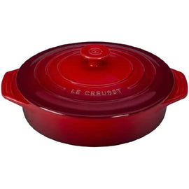 2.1qt Stoneware Round Casserole With Lid