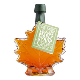 VT Maple Syrup Glass Leaf