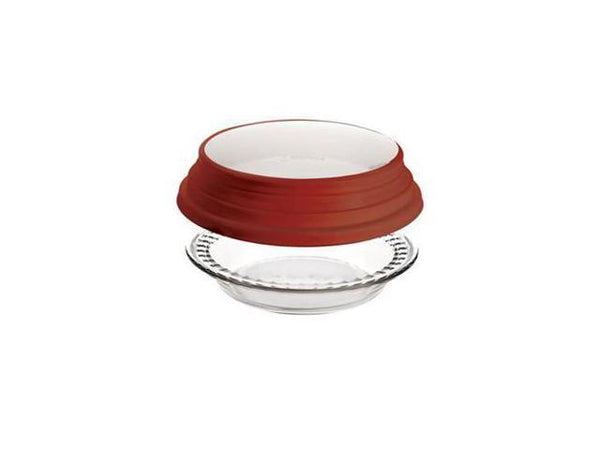 LocknLock Performance Glass 9.5 in. Pie Dish with Lid LLG881 - The