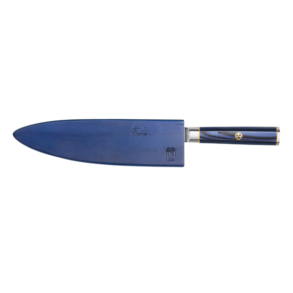 The KITA 6 Chef's Knife features a beautifully hammered blade crafted from  our remarkable X-7 Steel. The rich blue octagonal handle is…