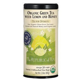 Organic Honey Lemon Green Tea Bags