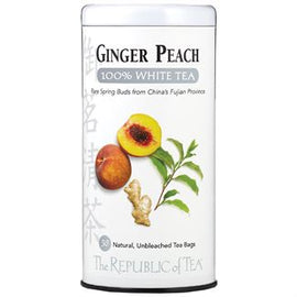 Ginger Peach White Tea Bags