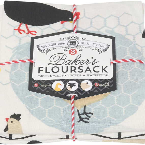 Farm to Table Floursack Towels S/3