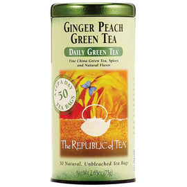 Ginger Peach Green Tea Bags