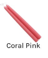 Mole Hollow Candles 8" Coral Pink