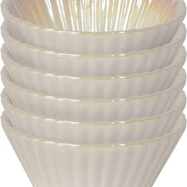 Pearl White Baking Cups S/6