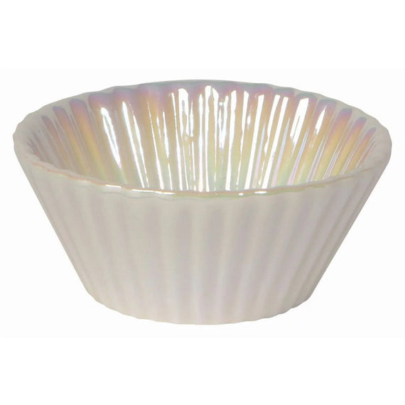 Pearl White Baking Cups S/6