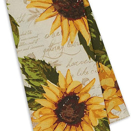 Rustic Sunflowers Printed Napkin